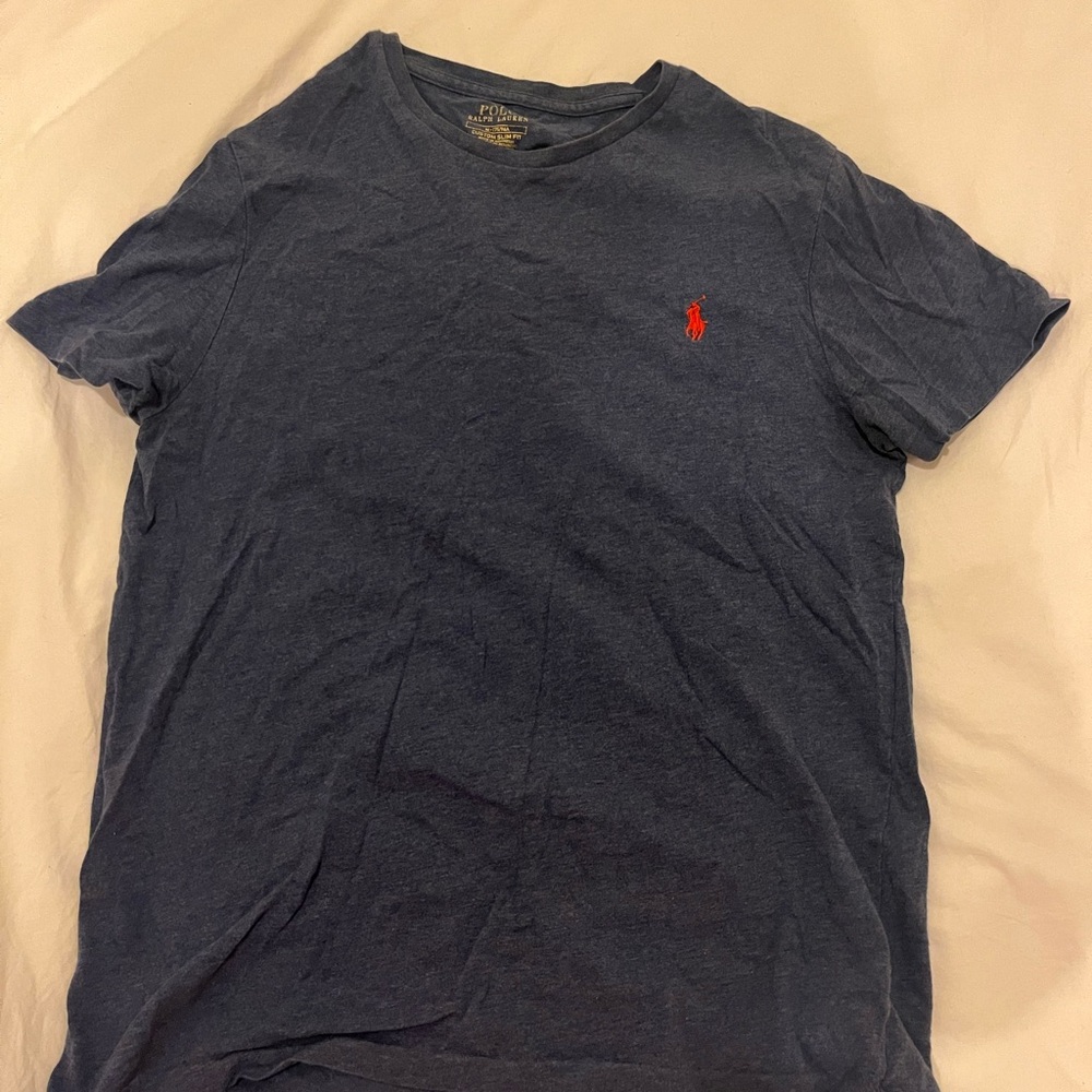 Polo by Ralph Lauren Custom Slim Fit Blue T-Shirt